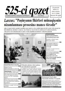 "525-ci qəzet"in 24 sentyabr sayında nələr var? - ANONS