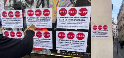 Paris və Nant küçələrində "Qarabağ Azərbaycandır!" plakatları