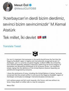 Məşhur futbolçu Azərbaycana dəstək verdi