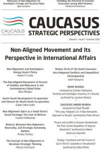 “Caucasus Strategic Perspectives”  jurnalının ilk sayı
