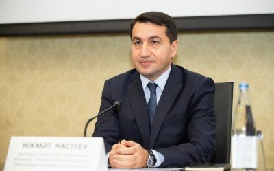 Hikmət Hacıyev: "Ermənistan Praqa və Soçi sənədləri ilə Azərbaycanın Qarabağ üzərində suverenliyini tanıyıb"