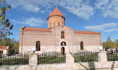 Qəbələdəki Alban kilsəsi əsaslı şəkildə bərpa edilib - Fotolar
