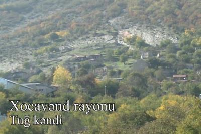 Xocavəndin işğaldan azad olunan Tuğ kəndi - Video