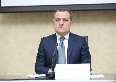 Ceyhun Bayramov Birgə Ərəb İslam Fövqəladə Sammitində çıxış edib