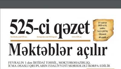 "525-ci qəzet"in 23 yanvar sayında nələr var? - ANONS