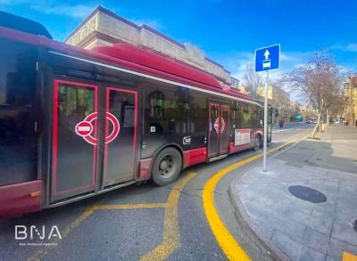 Bakıda daha bir avtobus zolağı yaradıldı