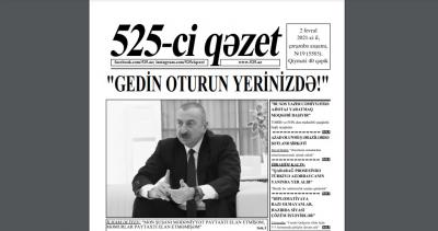 "525-ci qəzet"in 2 fevral sayında nələr var? - ANONS