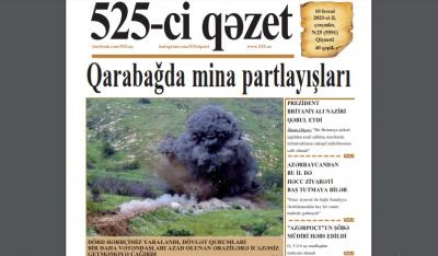 "525-ci qəzet"in 10 fevral sayında nələr var? - ANONS
