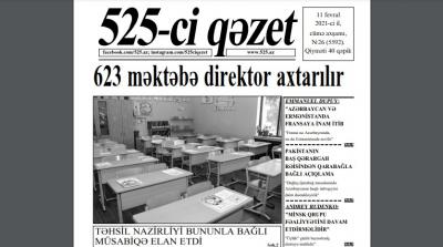 "525-ci qəzet"in 11 fevral sayında nələr var? - ANONS
