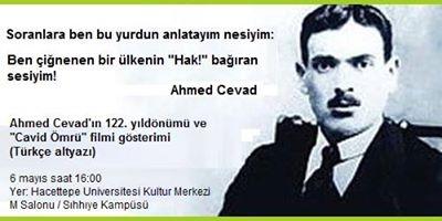 Əhməd Cavadın 122 illiyi Hacettepe Universitetində qeyd olunacaq