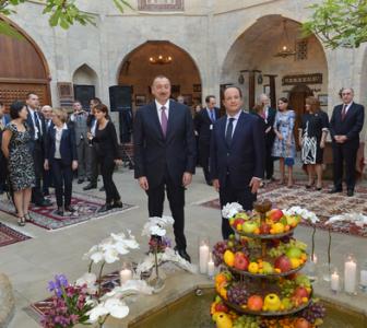 Azərbaycan və Fransa prezidentləri İçərişəhərdə olublar