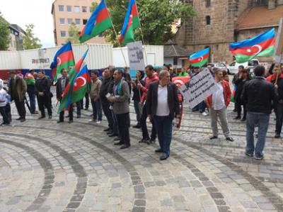 Almaniyada Laçının işğal günü ilə əlaqədar aksiya keçirilib