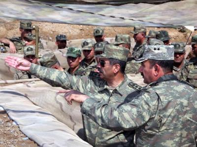 Cəbhə bölgəsində genişmiqyaslı təlimlər keçirilir
