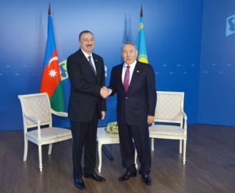 Azərbaycan və Qazaxıstan prezidentləri görüşüb