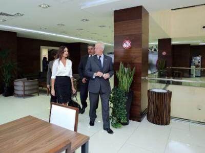 Mehriban Əliyeva Avropa Oyunları Əməliyyat Komitəsinin ofisində olub