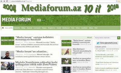 Media forum oxucularına müraciət edib