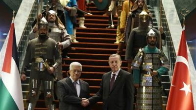 Mahmud Abbasın Türkiyəyə rəsmi səfəri başlayıb