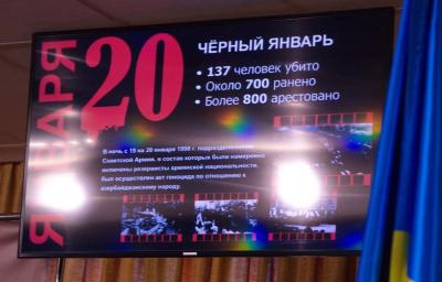 Ukraynada 20 Yanvar faciəsinin 25-ci il dönümü qeyd edilib - Fotoreportaj