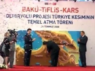Bakı-Tbilisi-Qars layihəsi çərçivəsində xəttə buraxılan ilk qatarının sınağı uğurlu keçib
