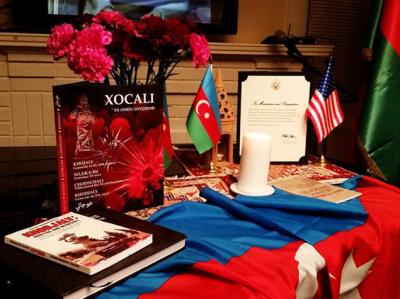 Hyustonda Xocalı qətliamının qurbanları anılıb