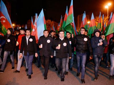 Bakıda “Xocalıya ədalət” şüarı altında yürüş