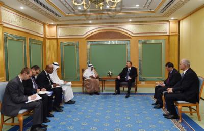İlham Əliyev İslam İnkişaf Bankı Qrupunun prezidenti ilə görüşüb