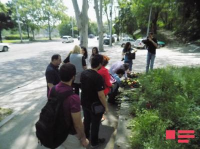 Gürcüstanda Bakı yanğınında ölənlər anılır