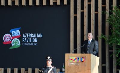 İlham Əliyev “Milan Expo 2015” sərgisində iştirak edib
