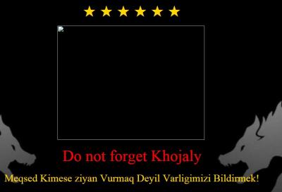 Erməni saytı hakerlər tərəfindən dağıdıldı