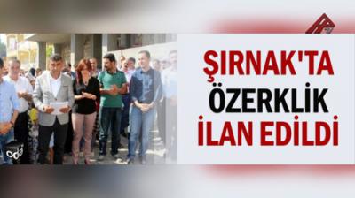 DBP Şırnakın "müstəqilliyini" elan edib