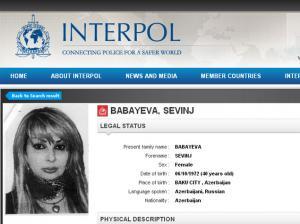Sevinc Babayevanın tutulması üçün İnterpola müraciət edildi