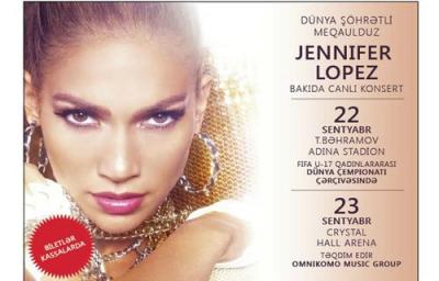 Cennifer Lopezin konserti üçün 65 yük maşını avadanlıq gətirilib