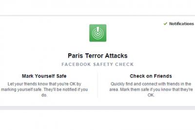 "Facebook” Parisdəki terror aktları ilə bağlı xüsusi funksiya yaratdı
