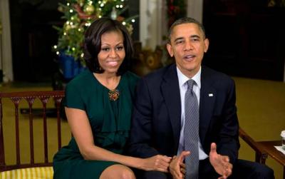 Obama ailəsi İlham Əliyev və Mehriban Əliyevanı təbrik ediblər