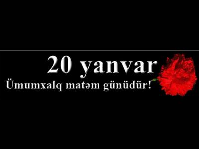 Azərbaycan xalqı 20 Yanvar faciəsini qeyd edir
