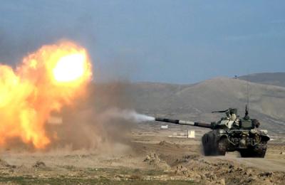 Tank heyətlərinin yarışı keçirilir