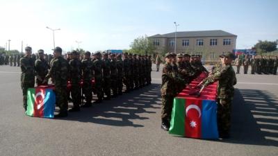 Gənc əsgərlərin andiçmə mərasimi keçirildi