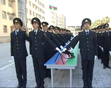 Polis Akademiyasında andiçmə mərasimi