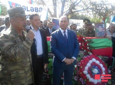 Şəhid hərbçimiz dəfn edildi