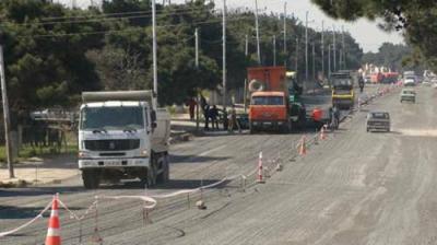 Zabrat-Maştağa-Buzovna yolu yenidən qurulur (FOTO)