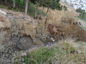 Masazırda sürüşmə zonasında gərginlik davam edir