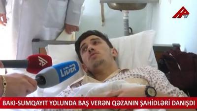 "Qəzaya uğradığımızı xəstəxanada anladım"