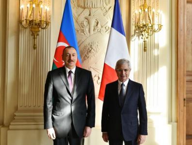 İlham Əliyev Fransanın Milli Assambleyasının sədri ilə görüşdü