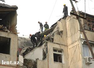 Sumqayıtda güclü partlayış: polis əməkdaşı həlak oldu