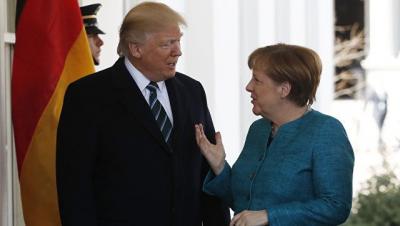 Tramp və Merkel arasında telefon danışığı