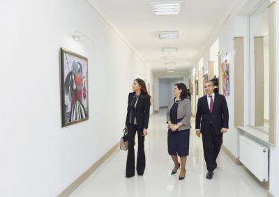 Mehriban Əliyeva ADMİU-nun əsas korpusunun təmirdən sonra açılışında