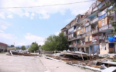 Gəncə Şəhər İcra Hakimiyyəti külək nəticəsində dəyən ziyanı açıqladı