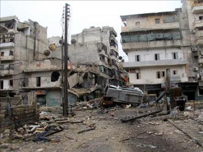 Suriyada bir kənd bombalanıb, 50 nəfər ölüb