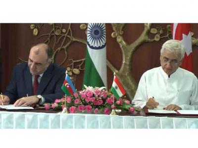 Azərbaycanla Hindistan Xarici İşlər nazirlikləri arasında əməkdaşlıq haqqında saziş imzalanıb