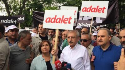 CHP Ankaradan İstanbula yürüşə başladı
